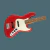 Bajo Electrico Jazz Bass Player Series 4C PFN Sonic Red