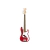 Bajo Electrico Squier Mini Precision Bass 4c Mic Negro Split Dakota Red