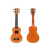 Ukelele Soprano Gracia Uklc Con Cenefa - Caoba Cuerdas Nylon