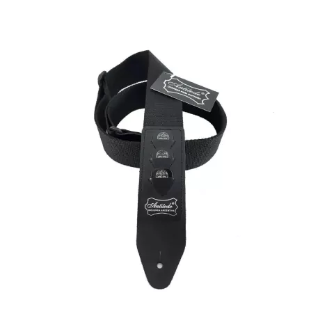 Correa AntiTodo Polipropileno Negra con Porta Puas