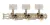 Clavijero Guitarra Clasica Shimura 211n 35mm Grabado Cromado - comprar online
