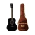 Guitarra Acustica Cort Af510 Bks Negro Satinado Funda Cort