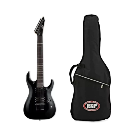 Guitarra Electrica Ltd Esp Mh17 Humbuckers 7 Cuerdas Negro