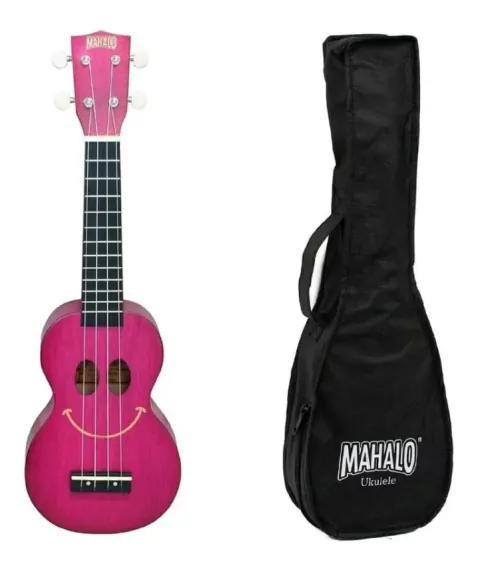 Ukelele Soprano Mahalo U-smile Series Smile Con Funda Original Cuerpo De Sengon Cuerdas Aquila Ideal Estudio Laqueado