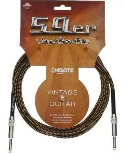 Cable De Instrumento Klotz Vin-0600 Mallado 6 Metros Vintage