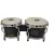 Bongo Profesional Latin Custom Aros Cromados 6 Y 7 Lc6575bk