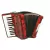 Acordeon Hohner Honica 48 Bajos Rojo Con Funda