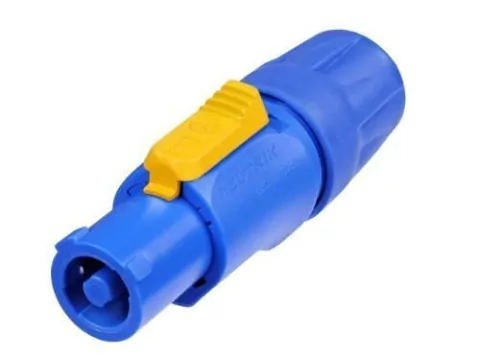 Conector Neutrik Nac3-fc-a Powercon A Cable Con Traba Azul