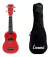 Ukelele Soprano Leonard Uk15 Sparkle Brillante Con Funda Original Cuerpo Tradicional De Sengon Cuerdas Nylon Mango Caoba