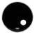 Parche De Bombo Evans BD22REMAD Remad Resonante 22 Pulgadas color Negro