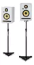 Monitores De Estudio Krk Rp5 Rokit G4 Potenciados Activos De 2 Vias 55 Watts Rms + Soporte Samson Altura Ajustable