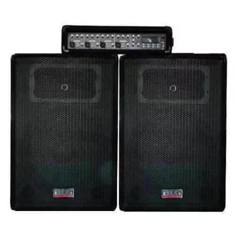 Sistema De Sonido BLG Rmx4212 Dos Parlantes De 12 Y Consola