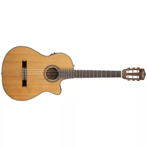 Guitarra Clasica Fender Cn240sce Thinline V2 C/corte Fishman