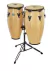 Set De Congas 10 + 11 Lp City Series Natural Con Soporte