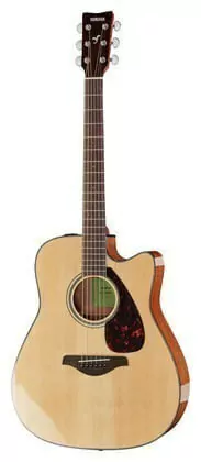 Guitarra Electroacustica Folk Yamaha Tapa Maciza Fgx800