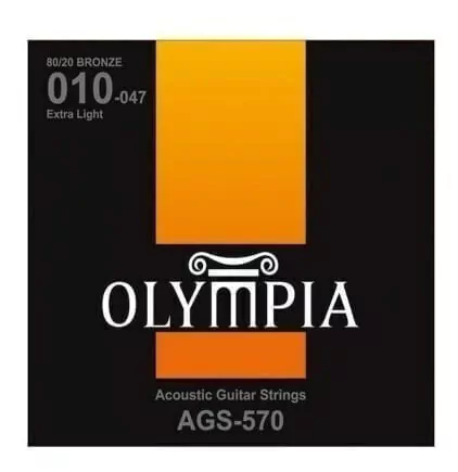 Olympia Encordado Para Guitarra Acustica Bronze 010 Ags570