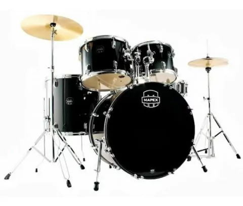 Bateria Mapex Prodigy Negra + Fierros + Platillos + Banqueta