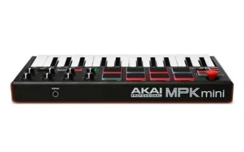Akai Controlador Usb Midi Compacto Pads 25 Teclas Mpk-mik2