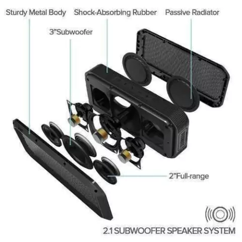 Parlante Portatil Bluetooth Divoom Voombox Party Con Woofer