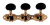 Shimura Clavijero Guitarra Clasica 405gk-a2b Dorado Y Negro