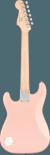 Guitarra Electrica Squier By Fender Mini V2 Stratocaster Shell Pink