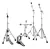 Set 5 Fierros Mapex Mars Hp 6005 Pata Doble Cromados