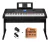 Piano Digital Yamaha Dgx660 B 88 Teclas Pesadas Con Mueble Negro