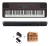 Teclado Sensitivo Portatil Yamaha Psre360 De 61 Teclas Sensibles 5 Octavas 400 Voces 32 De Polifonia Con Fuente Dark Wood