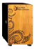 Cajon Dual Flamenco Peruano Luna Diseno Tattoo Con Funda