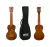Ukelele Soprano Mahalo MK1 con Funda Madera Cuerdas Nylon Marron Natural