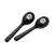 Maracas Plasticas Meinl PEMBK 6 Color Negro Con Mango