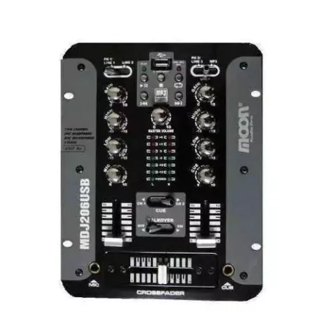 Moon Consola Mixer Para Dj Dos Canales Con Usb Mdj206usb
