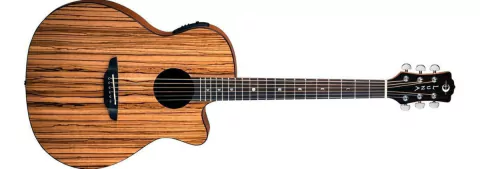 Guitarra Electro Acustica Luna Gypsy Exotic Zebrawood A / E