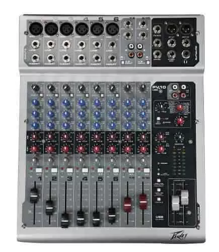 Consola Mixer Profesional 10 Canales Con Usb