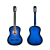 Guitarra Clásica Criolla Aston Reed con Funda de Transporte - Azul