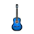 Guitarra Clásica Criolla Aston Reed de Estudio con Funda - Azul Esfumado - comprar online