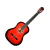 Guitarra Clásica Criolla Aston Reed de Estudio con Funda de Transporte - Rojo Esfumado en internet