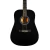 Guitarra Acústica Aston Reed Dreadnought con Funda - Negra - Baires Rocks - Instrumentos Musicales y Audio e Iluminación Profesional