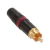 Conector Rca Neutrik Nys373-2 Metal De Color Negro Con Rojo