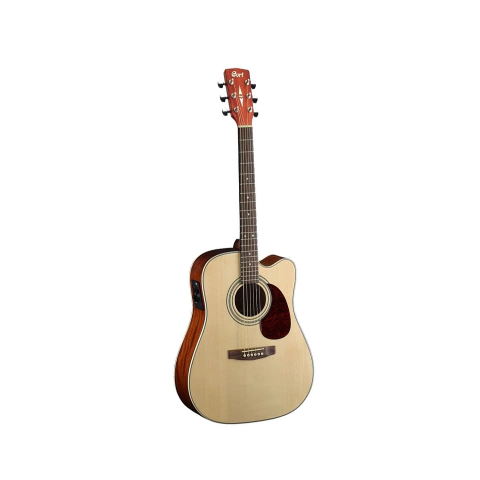 Guitarra Electro Acustica Cort Mr500 Natural Con Funda