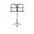Atril Thunder DF009 tipo plegable metalico negro