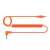 Accesorios para DJ Pioneer Cable Espiralado 1,2mts + Almohadillas de cuero Naranja