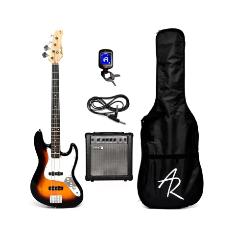Combo de Bajo Electrico Aston Reed EBS100-20 y Amplificador de 15 Watts Con Funda y Cable - Sunburst - comprar online