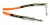 Cable Instrumento Ernie Ball 5,49 M Mallado Plug Angular Naranja
