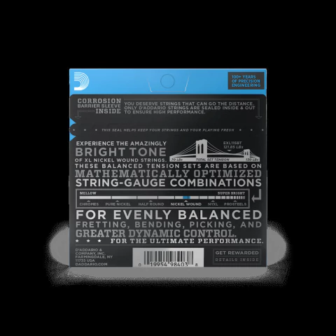 Encordado Daddario Exl115bt Electrica Nickel Wound Tension Balanceada