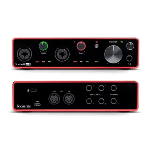 Bafle JBL LRS305P + Focusrite Scarlett 4i4 + AKG P120 Filtro