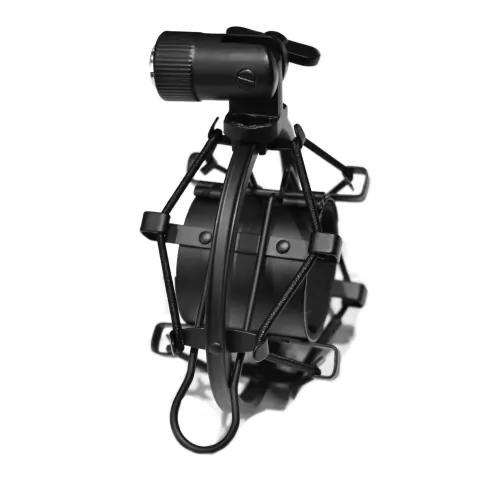Soporte de microfono Acustica SM-013 Shock mount metalico Color Negro