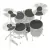 Set Silenciadores Vic Firth MutePp5 P/Bateria