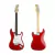 Guitarra Electrica Squier Roja + Amplificador Fender + Accesorios