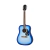 Guitarra Acustica Epiphone Starling Acoustic Player Pack con funda correa afinador y puas - Azul